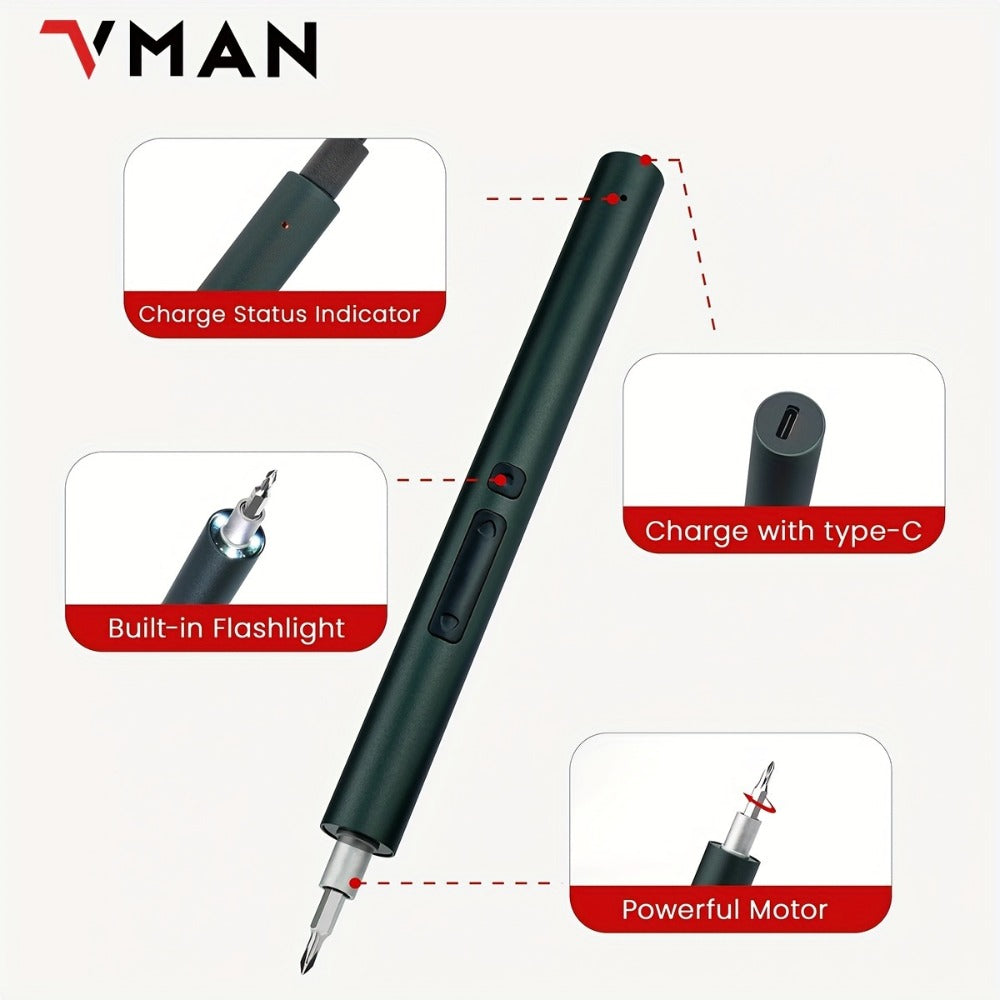 142-in-1 Electric Precision Screwdriver Tool Kit, Rechargeable Cordless Electric Screwdriver with 120 Bits & 22 Repair Tools, for iPhone MacBook PC Tablet PS4 Xbox Nintendo DIY Electronics Repair