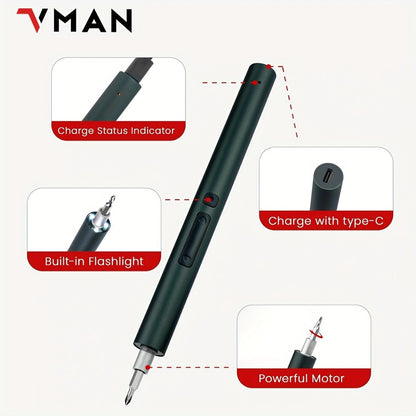 142-in-1 Electric Precision Screwdriver Tool Kit, Rechargeable Cordless Electric Screwdriver with 120 Bits & 22 Repair Tools, for iPhone MacBook PC Tablet PS4 Xbox Nintendo DIY Electronics Repair