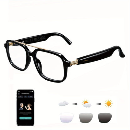 AI Smart Glasses with Real-Time Translation for 160+ Languages, ChatGPT Voice Assistant, HD Calls & Hi-Fi Music – Open-Ear Audio Glasses for Men & Women