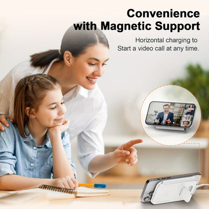3-in-1 Wireless Charging Station Foldable 15W Fast Charge, Charges iPhone 16 15 14 13 12 Pro Max + Apple Watch Ultra 2 Series 9 8 7 6 5 4 3 2 1 + AirPods 3 2 Pro Simultaneously – Portable Travel Charger