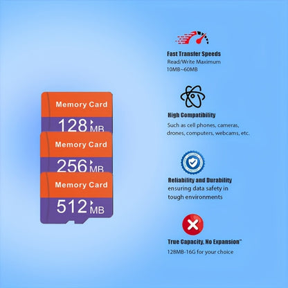 Micro SD Card 10 Pack UHS-I with SD Adapter, JUANWE Class 4 TF Memory Cards 128MB 256MB 512MB Bulk Set for Dash Cam, Drone, Action Camera, Smartphone, Tablet, Game Console & Laptop – Reliable Flash Storage