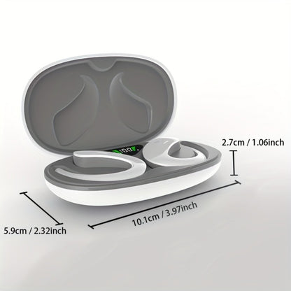 90H Wireless Earphones ENC Noise Cancellation 3D Deep Bass Secure Earhook Sport Running Earbuds Long Battery Life Bluetooth Compatible iOS Android Black White Green
