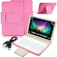 Pink Case + Keyboard + Data Cable
