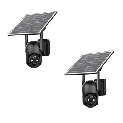 4G LTE Solar Trail Camera No WiFi Needed, Outdoor Security Camera 4K Night Vision, 360° Pan Tilt Live View, Two-Way Audio, Waterproof – Hunting Farm Ranch Wildlife Monitoring