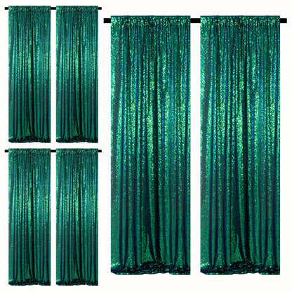Sequin Backdrop Curtains 2FTx8FT Glitter Photography Background Panels for Party Wedding Birthday Stage Decoration Gold Yellow Shimmer Curtain Set 4 6 10 Panels Available