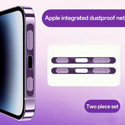 Metal Speaker Dust Mesh for iPhone 2-Pack – Anti-Dust Cover Sticker, Dustproof Mesh Net for Speaker & Earpiece, Multiple Colors, Compatible with iPhone 16 / 15 / 14 / 13 / 12 / 11 Series