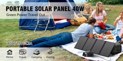 97.68Wh Portable Power Station 120W AC Outlet Power Bank with USB-A USB-C DC Outputs Battery Backup for Camping RV Emergency Home Use Travel – Solar Panel Compatible Portable Charger