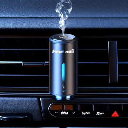 Car Essential Oil Diffuser & Humidifier – 3-Level Adjustable Mist, Quiet Ultrasonic Aromatherapy, Cup Holder Fit, Portable for All Car Models | Daily Commute Road Trip Driver Gift | Red Grey