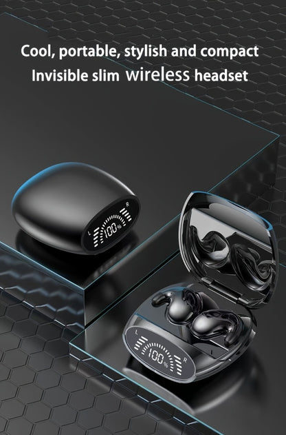 Bluetooth 5.3 Ultra-Thin Sleep Earbuds Invisible, Side Sleeping Special Small Ear Canal Mini Wireless Earphones, Comfortable In-Ear Invisible Design for Samsung Android iPhone Nighttime Relaxation Work