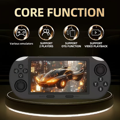 Retro Handheld Game Console Linux System 4.5 Inch HD Screen 64GB Card 3000mAh Battery - Portable Vintage Gaming Device, Perfect Birthday Christmas Halloween Gift for Kids Adults