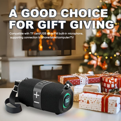 TG667 Compact Portable Outdoor Bluetooth Speaker USB TF FM Radio Type-C Charging Wireless Music Player for Phone Tablet Camping Travel Party
