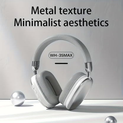 HiFi Deep Bass Noise Cancelling Wireless Earphones with Built-In HD Microphone, Stereo In-Ear Headphones for Travel Office Laptop Phone, Comfortable All-Day Fit, Gift for Men Women