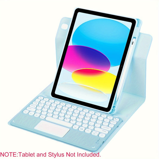 360° Rotatable iPad Keyboard Case with Backlit Keys, Trackpad & Apple Pencil Holder – Compatible with iPad Pro 11", iPad Air 5th/4th/3rd, iPad 10th/9th/8th/7th Gen, iPad Pro 10.5 – Chocolate Design