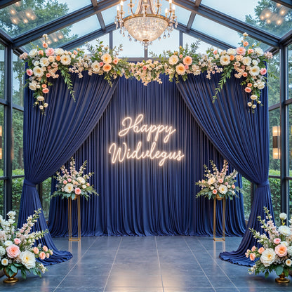 4-Pack 5x10ft Elegant Spandex Photography Backdrop | Wear-Resistant, Wrinkle-Free, Soft & Opaque Party Decoration Banners for Weddings, Birthdays, Stages, Exhibitions & Events