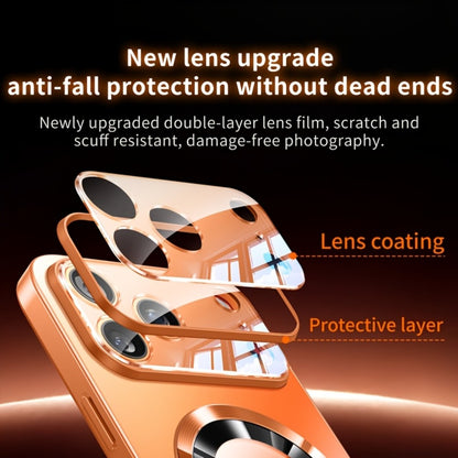 Titanium Matte iPhone Case Magnetic Wireless Charging Shockproof Glass Lens Cover for iPhone 17 Pro Max 17 Pro 17 Air 17 16 Pro Max 16 Pro 16 Plus 16 15 Pro Max 15 Pro 15 Plus 15 14 Pro Max 14 Pro 14 Plus 14