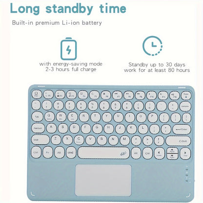 360° Rotatable iPad Keyboard Case with Backlit Keys, Trackpad & Apple Pencil Holder – Compatible with iPad Pro 11", iPad Air 5th/4th/3rd, iPad 10th/9th/8th/7th Gen, iPad Pro 10.5 – Chocolate Design