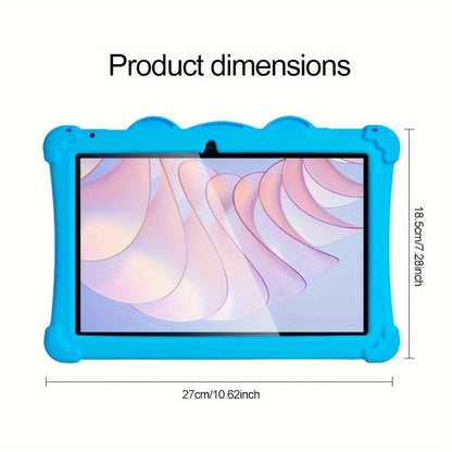 Kids Tablet 10 Inch Android 13, IPS Eye Protection Display 32GB ROM 3GB RAM, Dual-Band WiFi Parental Controls Google Play, Pre-Installed Educational Apps & Games Dual Camera, Toddler Tablet with Protective Case for Ages 3-12 – Red Blue