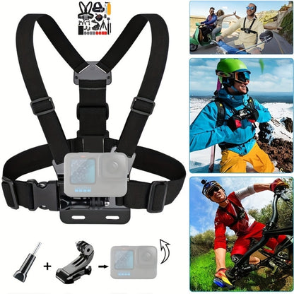 21-in-1 Action Camera Accessory Kit for GoPro Hero 12 11 10 9 8 7 6 5 4, Session, Fusion, Insta360, DJI, SJCAM, AKASO & More | Complete Mounting & Accessories Bundle