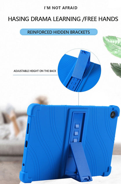 T-Mobile Revvl Tab 2 Case 10.1 Inch Shockproof Soft Silicone Protective Cover Slim Flexible TPU Shell Full Body Protection Anti-Scratch for Revvl Tab 2 Black Blue Rose Red