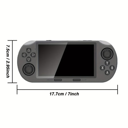Handheld Game Console with Open-Source Linux System, IPS HD Screen, Dual Analog Joysticks & USB-C Charging – Retro Portable Gaming Handheld for Kids & Adults, Plug and Play Emulator Game Player