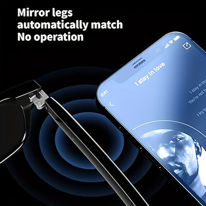 Anti-Blue Light Smart Audio Glasses Bluetooth 5.3 HiFi Open-Ear Wireless Calls Music Anti-UV Lens Noise Cancellation Rechargeable Unisex Outdoor Sports Wearable Tech Birthday Christmas Halloween Gift