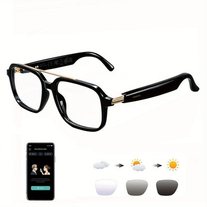 AI Smart Glasses with Real-Time Translation for 160+ Languages, ChatGPT Voice Assistant, HD Calls & Hi-Fi Music – Open-Ear Audio Glasses for Men & Women