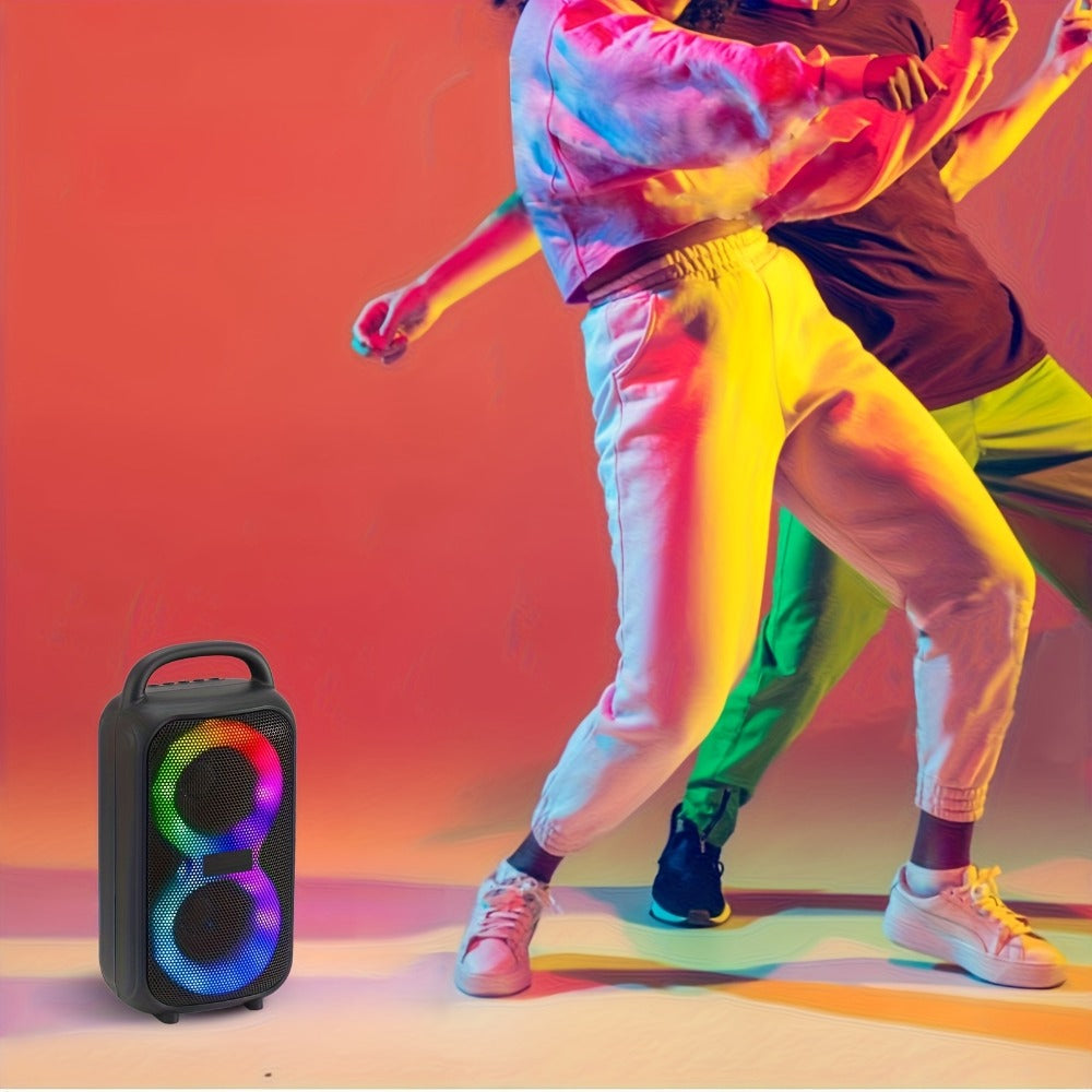 Portable Bluetooth Boom Box Speaker with Dual Subwoofer Heavy Bass, 2500W Stereo Sound System, FM Radio, Wireless, Type-C Charging, for Home Outdoor Parties Smartphones Tablets