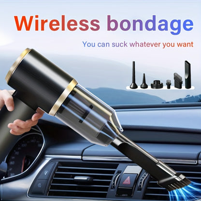 2-in-1 Wireless Handheld Vacuum Cleaner Blow & Suction with Upgraded Aluminum Fan, Multiple Attachments – Cordless Portable Vacuum for Computer, Car, Home, Office & Pet Hair, Ready to Use Out of Box