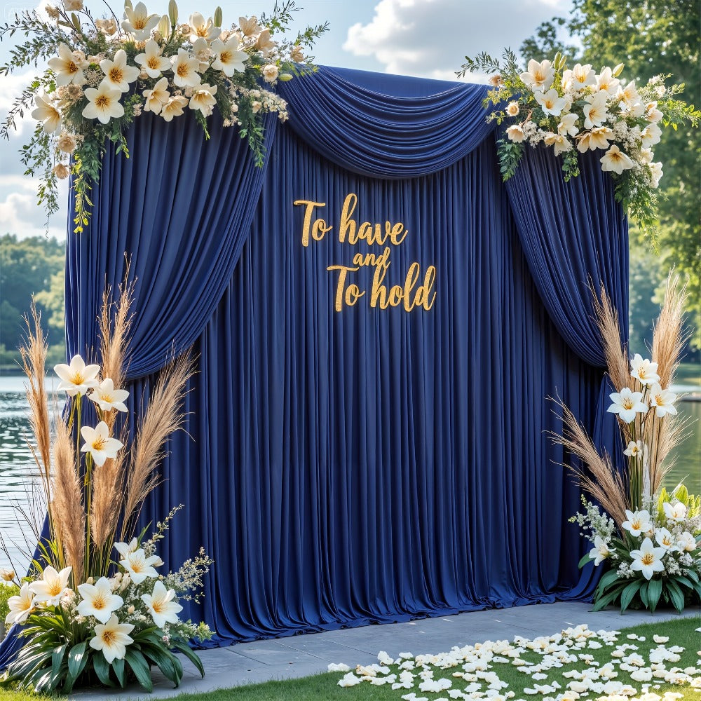 Photography Backdrop 4-Pack 5x10ft Polyester Spandex Background Cloth | Wrinkle-Resistant, Soft & Smooth with Pole Pockets | Wedding, Birthday, Banquet, Party & Event Decoration Curtains