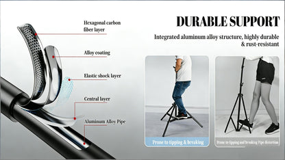Backdrop Stand 10x7Ft Adjustable Photo Studio Background Support Kit with 4 Crossbars 4 Clamps Carry Bag for Parties Events Weddings Decoration Photography SH