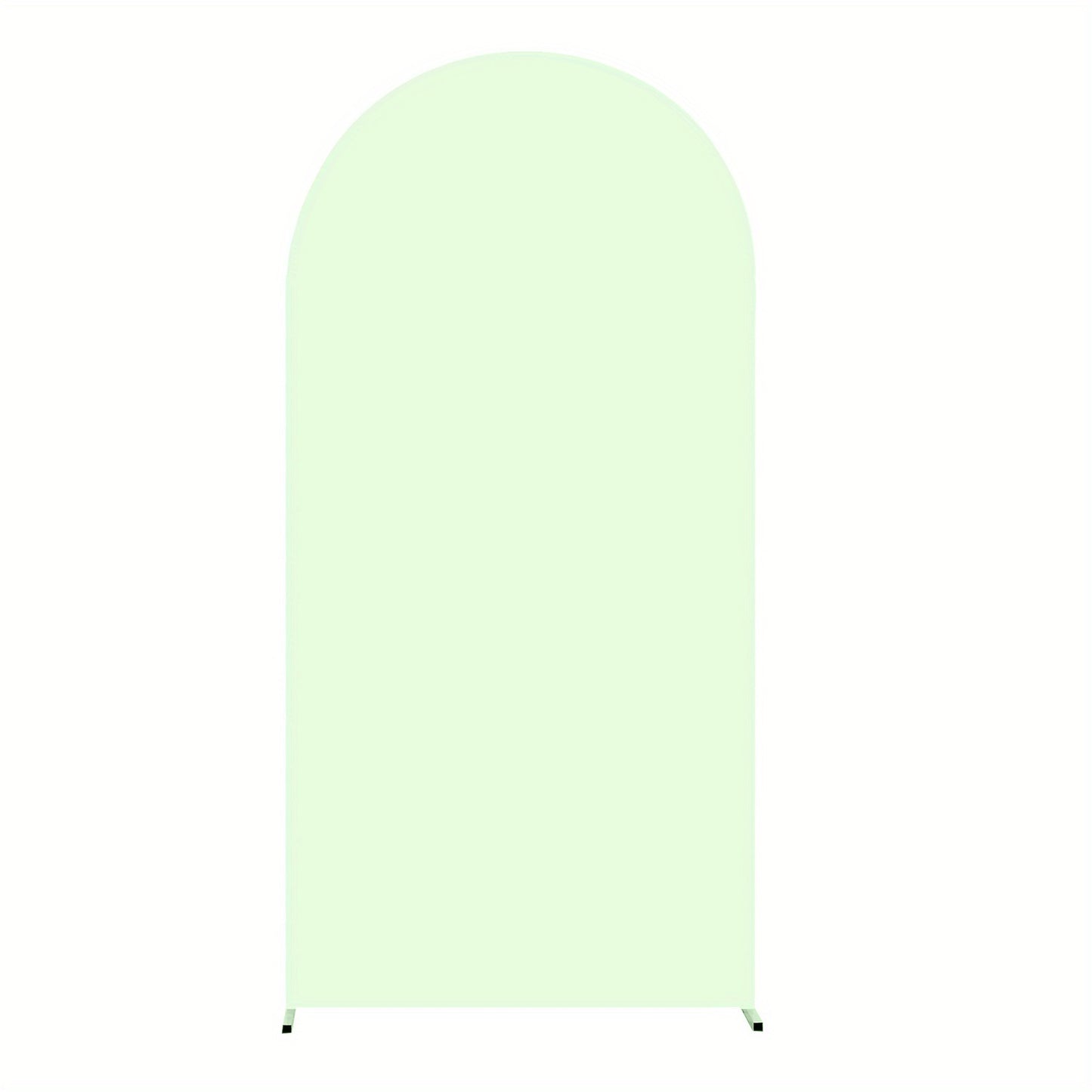 Wedding Arch Cover 6ft Polyester Fitted Round Top Backdrop Cover, Wrinkle-Free Machine Washable, for Wedding Ceremony Birthday Party Gender Reveal Banquet Decoration, 9 Colors Available