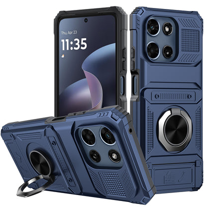 Magnetic Metal Kickstand Moto G 5G 2025 2026 Case Shockproof Drop Protection Slim Protective Phone Cover for Motorola Moto G 5G 2025 Moto G 5G 2026 Moto G Play 2026 6.7 Inch – Hands-Free Stand