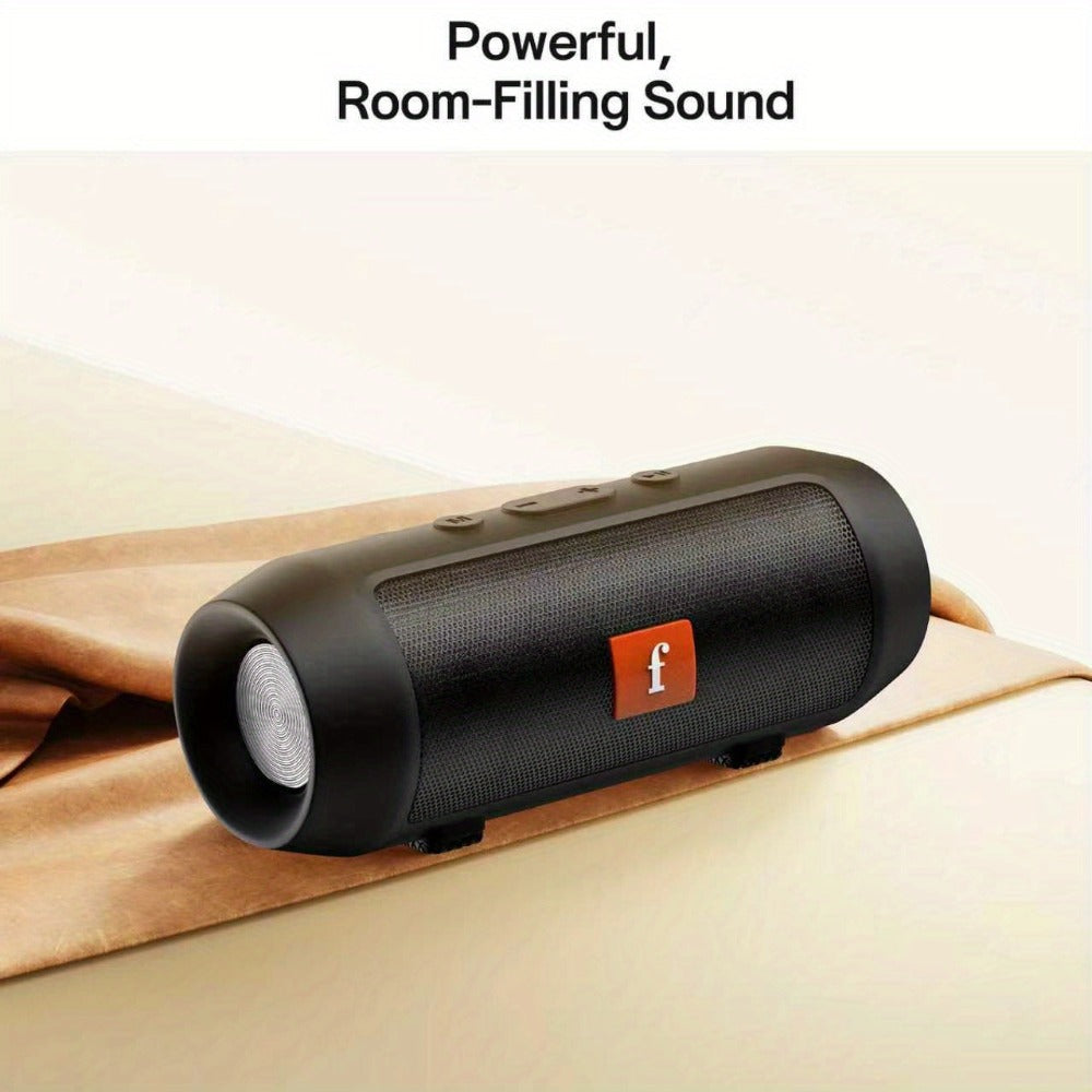 Outdoor Wireless Bluetooth Speaker Dual-Channel Subwoofer Deep Bass Long Battery Life Durable Party Speaker for Camping Tailgate BBQ Events Sports