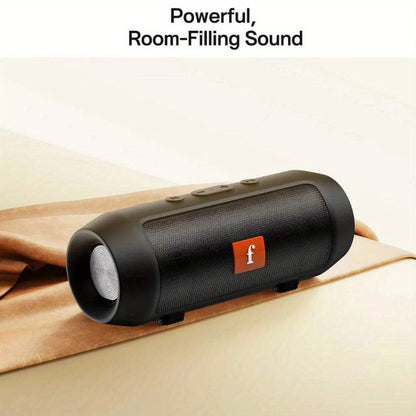 Outdoor Wireless Bluetooth Speaker Dual-Channel Subwoofer Deep Bass Long Battery Life Durable Party Speaker for Camping Tailgate BBQ Events Sports
