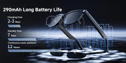 AI Translation Glasses with Camera 8MP HD Video & Photochromic Lenses – Voice Assistant | Object Recognition | Hands-Free Music & Calls | Wireless Smart Eyewear for Travel Business Daily Use | Tech Gift