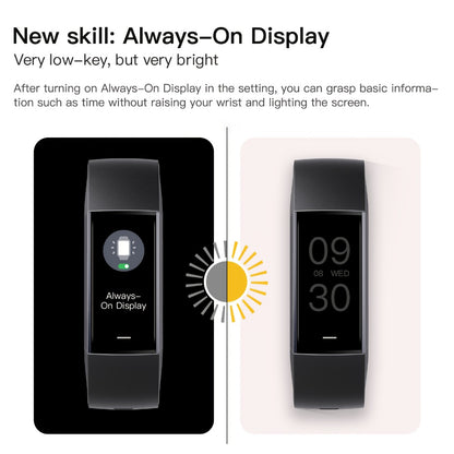 AMOLED Smart Band 1.1" Always-On Display, 14-Day Battery Life, 25 Sport Modes, Heart Rate & Sleep Tracker, 100+ Watch Faces, Ultra-Thin Fitness Watch, Weather & Music Control – For Men & Women