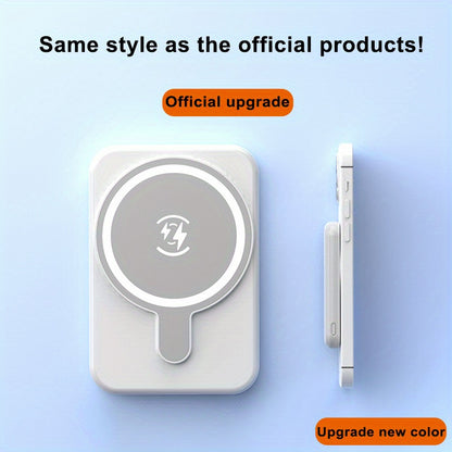 Ultra-Thin MagSafe Compatible Power Bank 12900mAh – Magnetic Wireless Portable Charger, 20W Wired Fast Charging Battery Pack with USB-C Cable for iPhone 17 16 15 14 13 12 Samsung Android