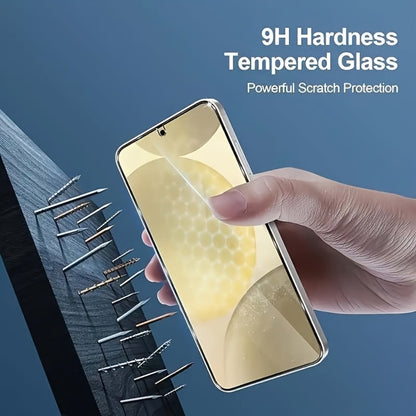 Samsung Galaxy Screen Protector Privacy + Camera Lens 2+2 Pack – 9H Anti-Spy Tempered Glass, Fingerprint Unlock Support, HD Clear, Anti-Scratch, Easy Install, Galaxy S23 Ultra & A34