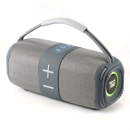 TG668 IPX4 Waterproof Portable Bluetooth Speaker with Color LED Breathing Light – High Power Outdoor Wireless Speaker, TWS Stereo, FM Radio, USB/TF, AUX, Connects Phone Tablet TV, Holiday Gift