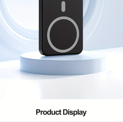 Magnetic Wireless Power Bank 10000mAh 22.5W Fast Charging Portable Charger with LED Display Built-in Kickstand PD20W USB-C Charges 3 Devices Travel Outdoor Black White Purple