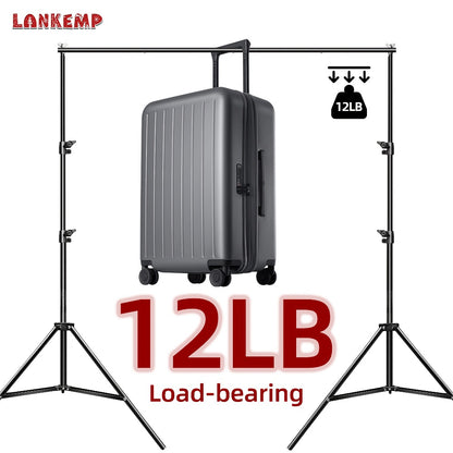 Photography Backdrop Kit 6.6x6.6 Ft 2x2M with 4 Clips for Weddings Parties Photo Booth Events Decoration Projection Screen Background LANKEMP