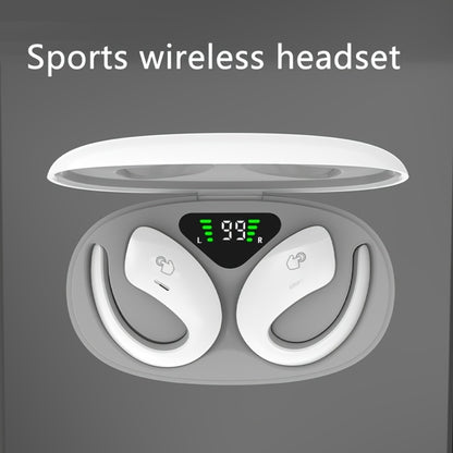 90H Wireless Earphones ENC Noise Cancellation 3D Deep Bass Secure Earhook Sport Running Earbuds Long Battery Life Bluetooth Compatible iOS Android Black White Green