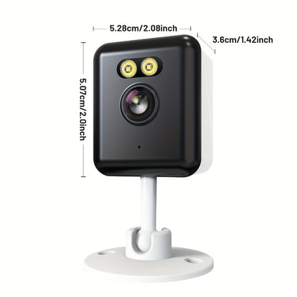 AI-Powered 3MP Indoor Security Camera 2-Pack, Humanoid Detection, Alexa Compatible, Full-Color Night Vision, Two-Way Audio, Smart Motion Alerts, 2.4G WiFi – Home Baby Pet Video Monitoring