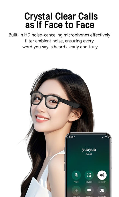 AI Smart Glasses HD Video Recording 8MP Camera - AI Object Recognition, Real-Time Translation, Touch Control, Bluetooth Calls & Music, Wearable Tech for Travel Outdoor 2026