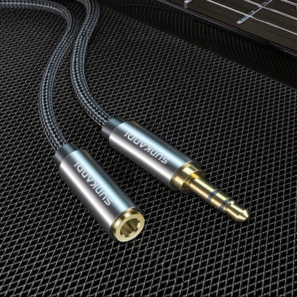 3.5mm TRRS Headphone Extension Cable with Mic Male to Female Stereo Audio Cable for Smartphone PC TV Headphone PS4 Car Audio Speaker Gaming