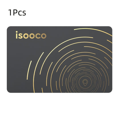 Ultra-Thin Find My Wallet Tracker Card for iPhone – iOS-Only Item Locator with 3-Year Battery, Global Tracking for Wallet Purse Luggage School Bag Work Badge, 1-Pack or 2-Pack