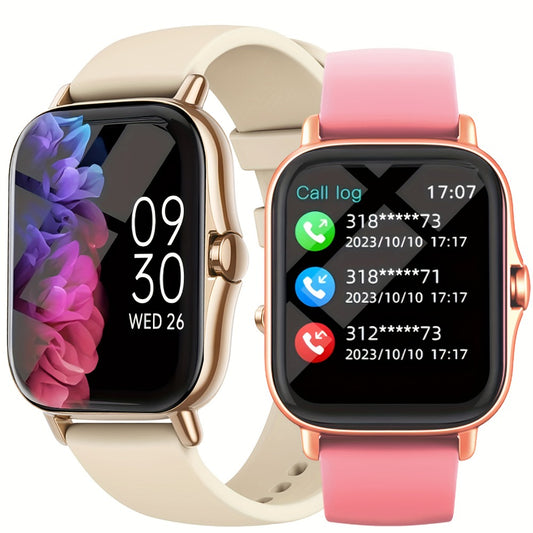 Large Screen Smart Watch with HD Voice Calling, Unisex Bluetooth Smartwatch, Message Reminder, Multiple Sport Modes, Heart Rate Sleep Tracker, Compatible with iPhone & Android – Outdoor Daily Wear Gift Watch 8 Colors
