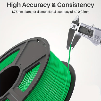 Engineering-Grade PETG Filament 1.75mm 1kg Tangle-Free – High-Speed Precision Strong Tough 3D Printing Filament 2.2lb Neat Winding Full Spool | FDM Compatible Functional Parts Prototypes Outdoor Use