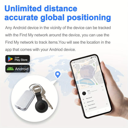 Bluetooth Tracker 4 Pack Google Certified Android Find My Device Find Hub – No Subscription Anti-Lost Tag for Keys Wallet Luggage Bags Pets Cars, Android 9+ Compatible, Family Value Pack Gift