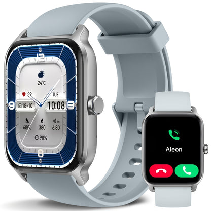 Smartwatch with Built-in Alexa FAWEIO 1.8" HD Touch Screen, Bluetooth Calling, 100+ Sport Modes, Fitness Tracker Heart Rate Sleep Monitor, Compatible with iPhone & Android – Smart Watch for Women Men 14 Colors
